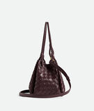 Shoulder bag in supple Intrecciato leather with signature knot detail and detachable cross-body strap., , hi-res
