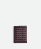 Flap card case in Intrecciato piccolo calf leather., , hi-res