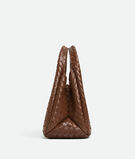 Shoulder bag with archival silhouette in supple Intrecciato leather with tie closure., , hi-res