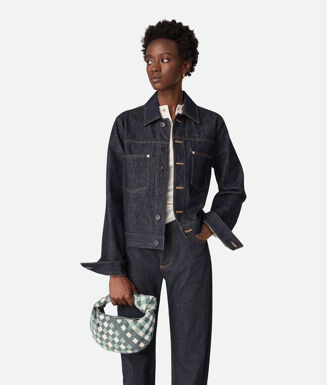A special Reborn edition of the Jodie bag, crafted using high-quality surplus suede from previous collections, carefully selected in the Montebello atelier., , hi-res