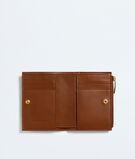 Small bi-fold wallet in Intrecciato nappa leather., , hi-res