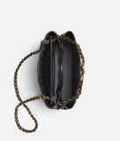 Top handle bag in Intrecciato leather with signature knot detail and tubular leather braided metal chain., , hi-res