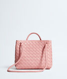 Top handle bag in supple Intrecciato leather with signature knot detail and sliding cross-body strap., , hi-res