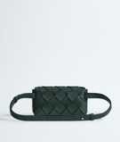 Belt bag in grained Intreccio leather., , hi-res
