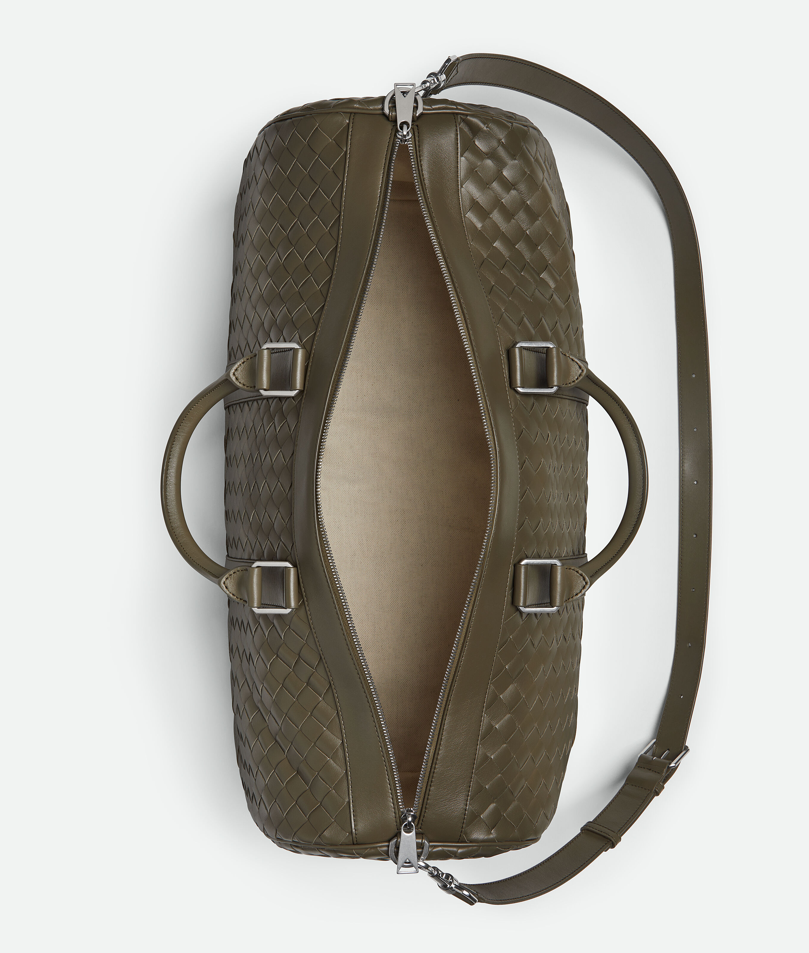 bottega veneta intrecciato travel duffel bag calf leather Bottega Veneta INTRECCIATO CABIN DUFFLE