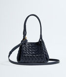 Shoulder bag in supple Intrecciato leather with signature knot detail and detachable cross-body strap. , , hi-res
