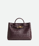 Top handle bag in supple Intrecciato leather with signature knot detail and sliding cross-body strap., , hi-res