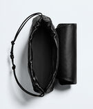 Pouch in Intrecciato leather with flap and drawstring closure, featuring a loop attachment for shoulder carry., , hi-res