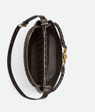 Bucket bag in silky calf leather with signature knot detail and sliding shoulder strap., , hi-res