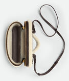 Vanity case in aviator merino shearling with detachable strap., , hi-res
