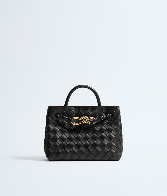 Top handle bag in supple Intrecciato leather with signature knot detail and sliding cross-body strap., , hi-res