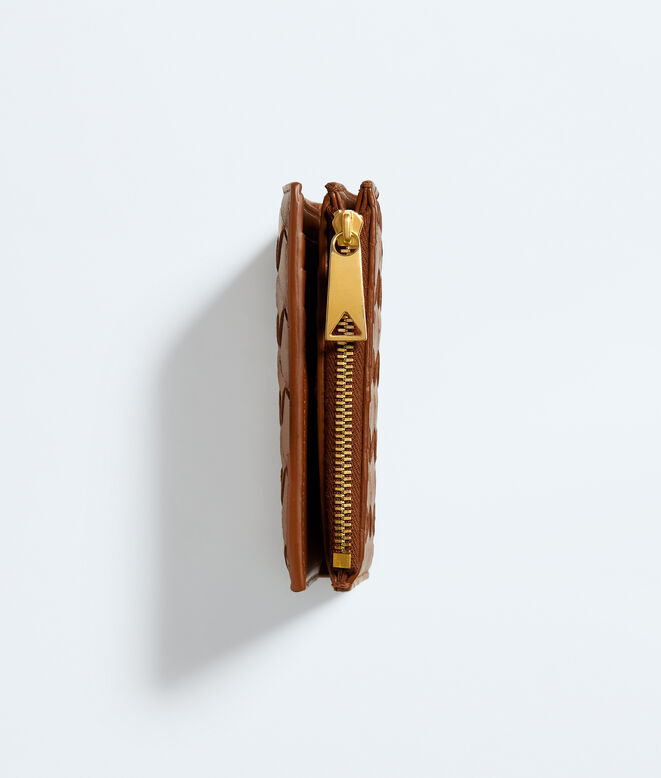 Small bi-fold wallet in Intrecciato nappa leather., , hi-res