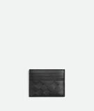 Credit card case in smooth and Intrecciato silky calf leather, featuring an archival all-over d&eacute;grad&eacute; effect., , hi-res