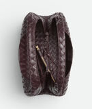 Shoulder bag with archival silhouette in supple Intrecciato leather with tie closure., , hi-res