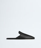 Open-back slipper realised in soft nappa leather with all-over Intrecciato craft., , hi-res