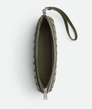 Pouch in Intrecciato calf leather with detachable wristlet., , hi-res