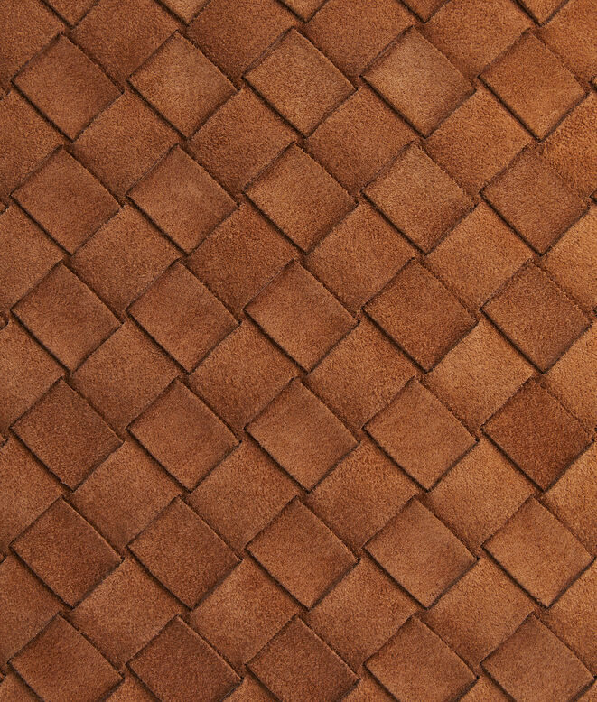 Shoulder bag in supple Intrecciato suede with signature knot detail and detachable cross-body strap., , hi-res