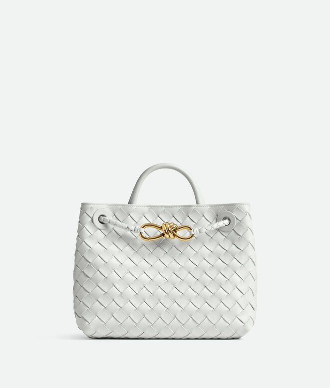 Top handle bag in supple Intrecciato leather with signature knot detail and sliding cross-body strap., , hi-res