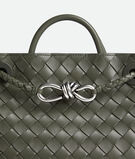 Top handle bag in supple Intrecciato leather with signature knot detail and sliding cross-body strap., , hi-res