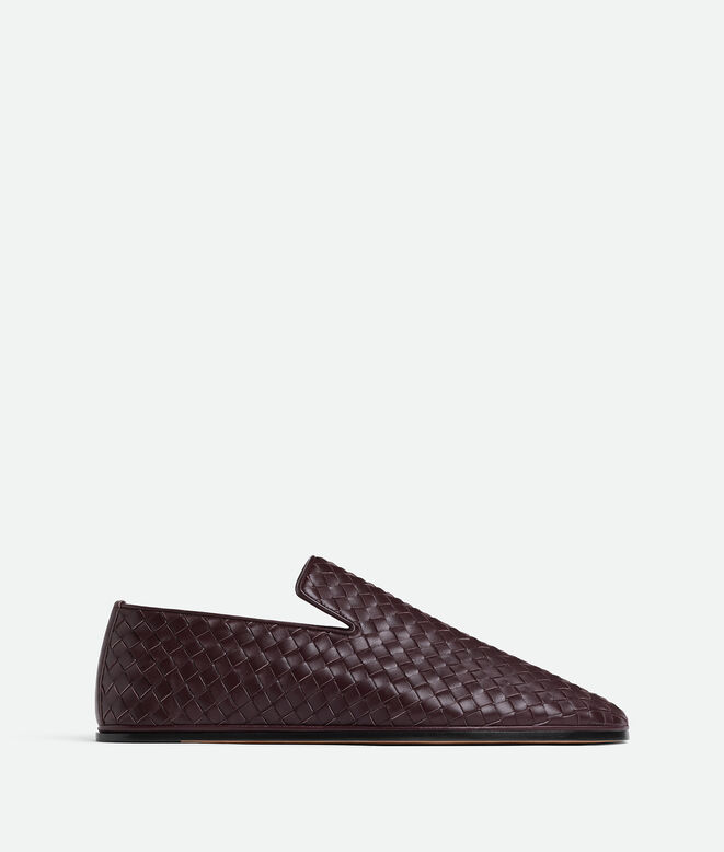 Slipper realised in smooth lambskin with all-over Intrecciato craftsmanship., , hi-res