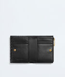 Small bi-fold wallet in Intrecciato piccolo nappa leather., , hi-res