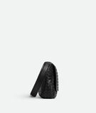 Cross-body bag with flap in Intrecciato nappa fluffy., , hi-res