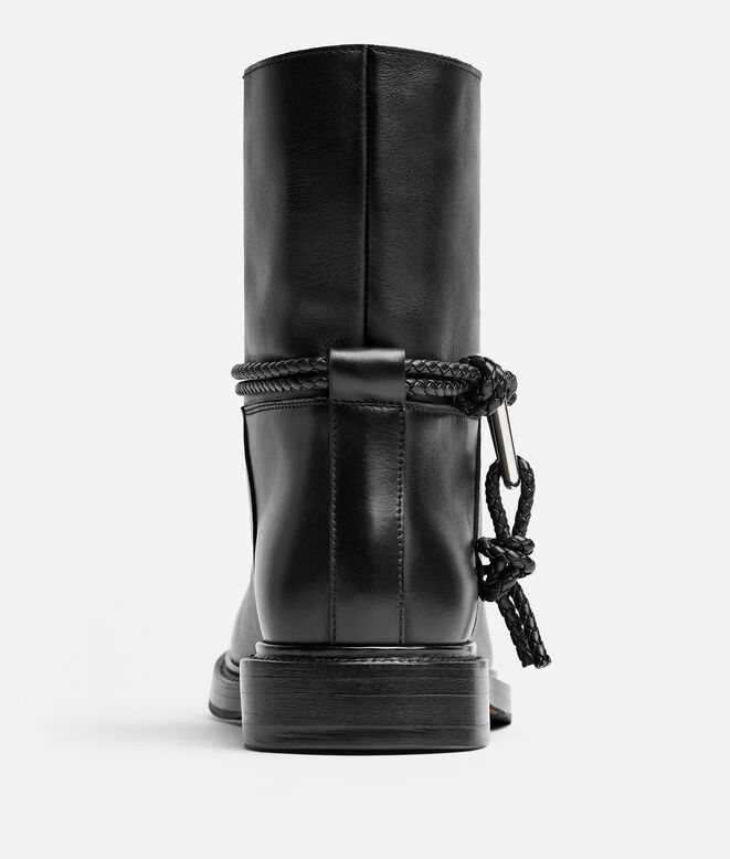 ANKLE BOOT WITH METALLIC TRIANGLE AND COAXIAL, , hi-res