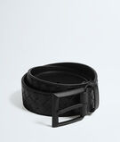 Belt in Intrecciato piccolo calf leather with metal buckle., , hi-res