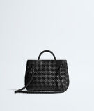 Top handle bag in supple Intrecciato leather with signature knot detail and sliding cross-body strap., , hi-res