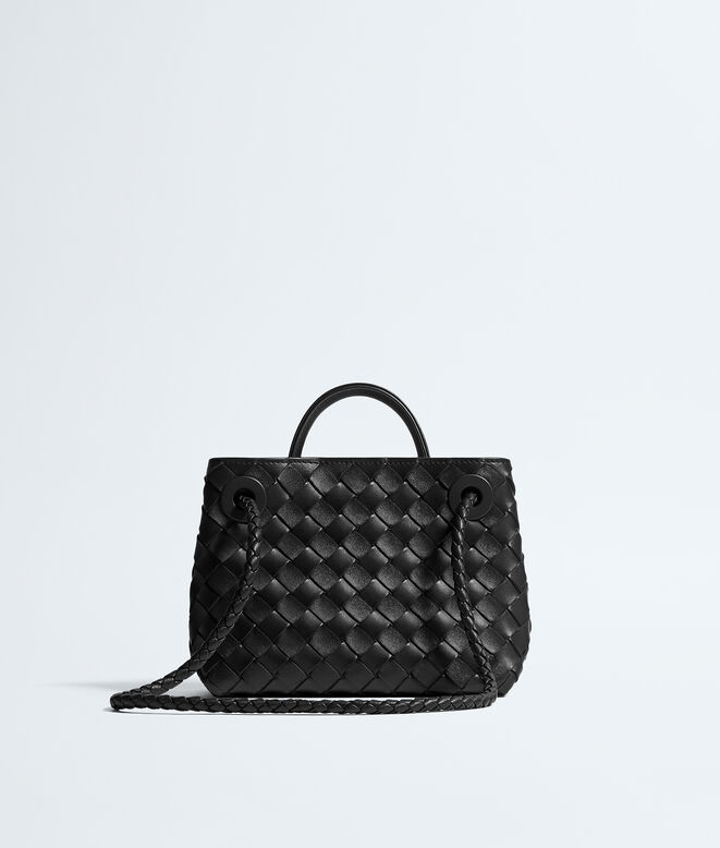 Top handle bag in supple Intrecciato leather with signature knot detail and sliding cross-body strap., , hi-res