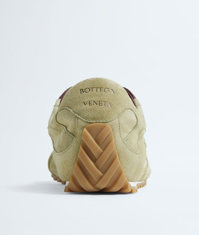 Low-top lace-up sneaker in soft suede. , , hi-res
