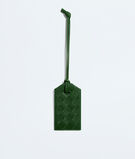 Tag holder in Intrecciato calf leather with strap., , hi-res