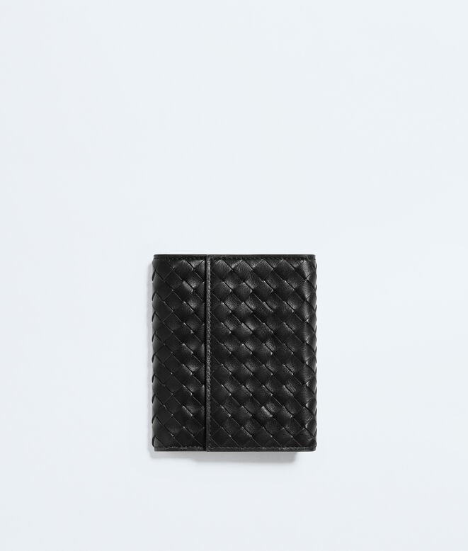 Small bi-fold wallet in Intrecciato piccolo nappa leather., , hi-res