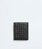 Small bi-fold wallet in Intrecciato piccolo nappa leather., , hi-res