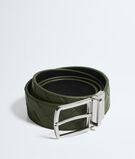 Reversible belt in Intrecciato calf leather with metal buckle., , hi-res