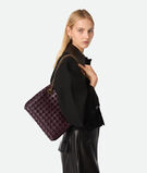 Top handle bag in supple Intrecciato leather with signature knot detail and tubular leather braided metal chain., , hi-res
