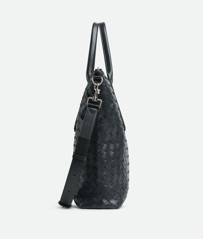 INTRECCIATO ZIPPED NORTH-SOUTH TOTE, , hi-res