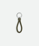 Key ring in Intreccio coaxial nappa leather. , , hi-res
