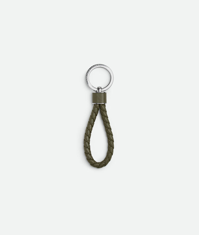 Key ring in Intreccio coaxial nappa leather. , , hi-res