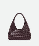 Shoulder bag with archival silhouette in supple Intrecciato leather with tie closure., , hi-res