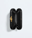 Minaudi&egrave;re clutch in Intreccio satin, featuring a sleek signature knot closure., , hi-res