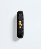 Minaudi&egrave;re clutch in Intreccio satin, featuring a sleek signature knot closure., , hi-res