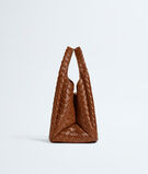 Shoulder bag with archival silhouette in supple Intrecciato leather, featuring a tie closure., , hi-res
