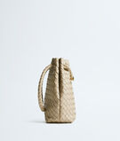 Bucket bag in supple Intrecciato leather with signature knot detail and sliding shoulder strap. , , hi-res