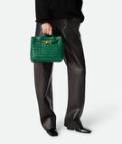 Top handle bag in supple Intrecciato leather with signature knot detail and sliding cross-body strap., , hi-res