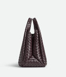 Shoulder bag with archival silhouette in supple Intrecciato leather with tie closure., , hi-res