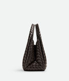 Shoulder bag with archival silhouette in supple Intrecciato leather with tie closure., , hi-res