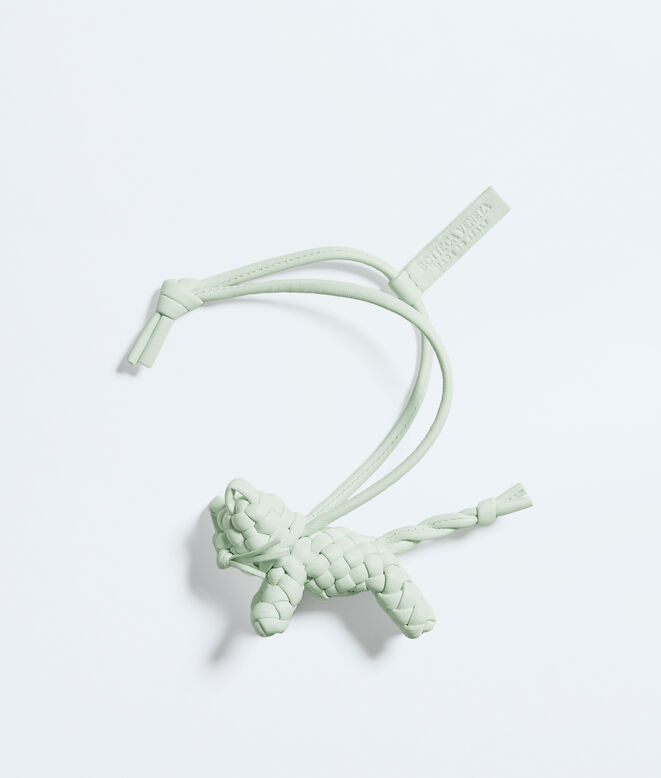 Charm realised in Intreccio nappa leather with cat shape, featuring a leather lanyard., , hi-res