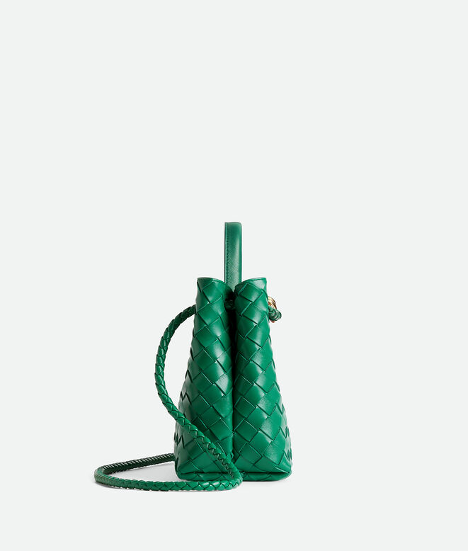 Top handle bag in supple Intrecciato leather with signature knot detail and sliding cross-body strap., , hi-res