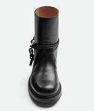 ANKLE BOOT WITH METALLIC TRIANGLE AND COAXIAL, , hi-res